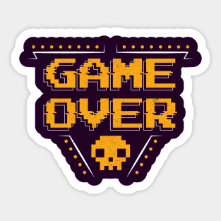 "Game Over" Gaming Design Sticker